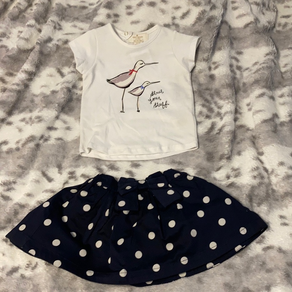 Kids Kate spade skirt and tee